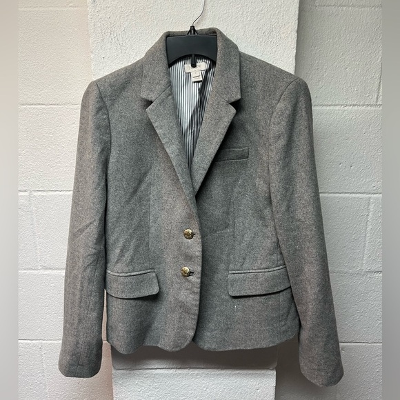 J. Crew Gray Women's Blazer. Size 10 - Picture 1 of 7